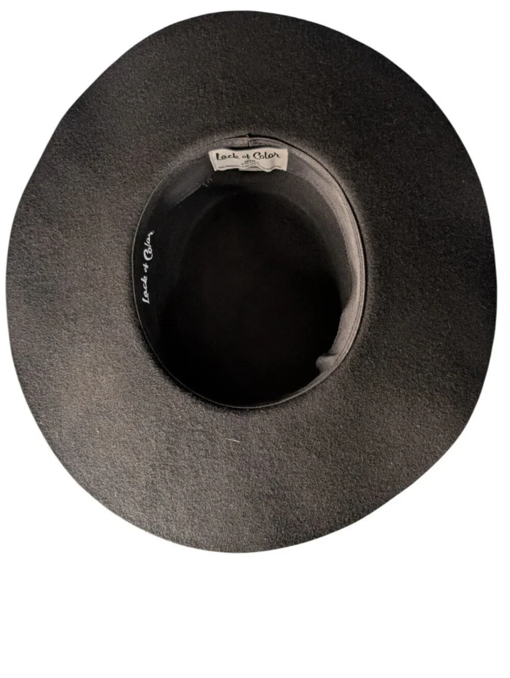 Lack of Color The Sierra Black Australian Wool Boater Hat western boho Medium